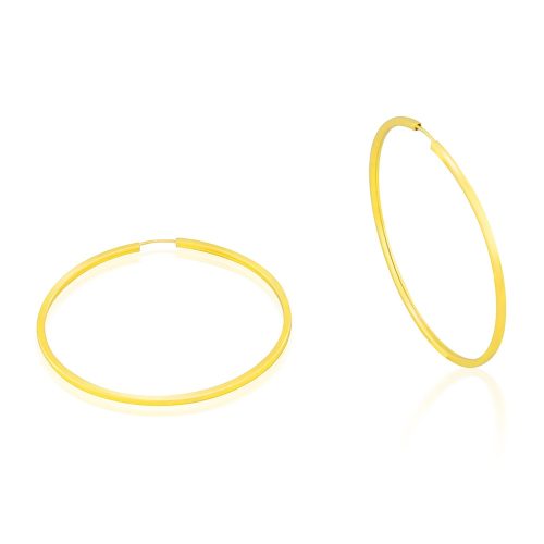 Náušnice zo 14k zlata, veľká obrúčka 50 mm