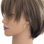 Kruhové náušnice zo 14k zlata, 31 mm