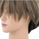 Kruhové náušnice zo 14k zlata s kryštálmi, 12 mm