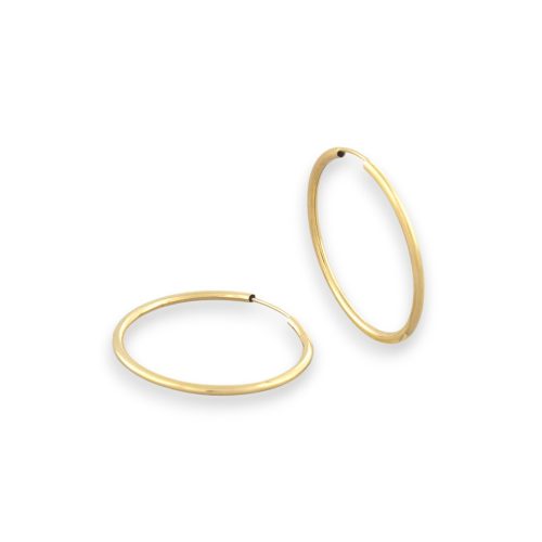 Náušnice zo 14k zlata, ohnutý obdĺžnik, dve farby