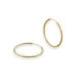 Náušnice zo 14k zlata, ohnutý obdĺžnik, dve farby