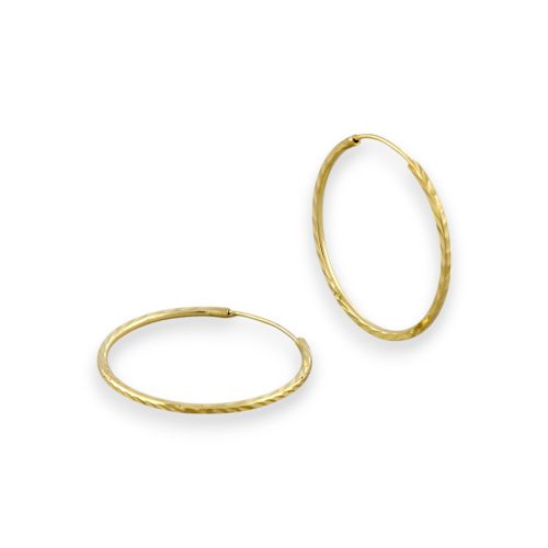 Náušnice zo 14k zlata, ohnutý obdĺžnik, dve farby