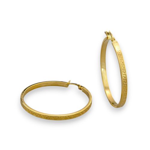 Náušnice zo 14k zlata, ohnutý obdĺžnik, dve farby