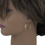 Náušnice zo 14k zlata, ohnutý obdĺžnik, dve farby