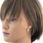 Náušnice zo 14k zlata, ohnutý obdĺžnik, dve farby