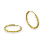 Náušnice zo 14k zlata, ohnutý obdĺžnik, dve farby