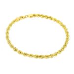 Zlatý náramok, 14k, Waless