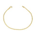 Náramok zo 14k zlata, guľa bez karbonu