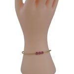 Kôpor zo 14k zlata s ružovými kryštálmi