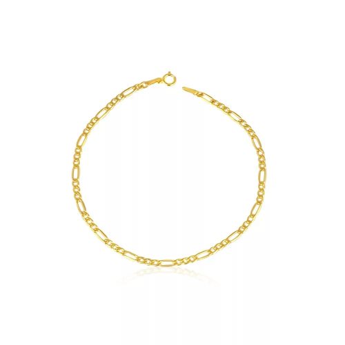 Náramok zo 14k zlata, Figaro, 21,5 cm