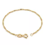 Náramok zo 14k zlata, Singapur, 19 cm