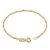 Náramok zo 14k zlata, Singapur, 19 cm