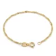 Náramok zo 14k zlata, Singapur, 19 cm