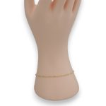 Náramok zo 14k zlata, Singapur, 19 cm