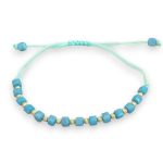 Náramok na hodinky zo 14k zlata s perlami, svetlomodrý