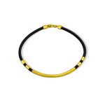 Gumený náramok zo 14 kt zlata s 3 g zlatou vložkou, 22 cm