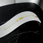 Náramok zo 14k zlata pre deti, možnosť gravírovania, 15 cm