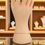 Náramok zo 14k zlata s klasickým vzorom, sploštená mušľa, 18 cm