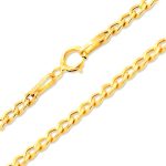 Náhrdelník zo 14k zlata, sploštené brnenie 45 cm