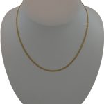 Náhrdelník zo 14k zlata, sploštené brnenie 45 cm