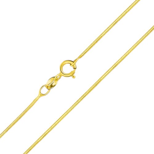 Náhrdelník zo 14 karátového zlata, had, 45 cm