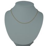 Náhrdelník zo 14k zlata, perlová kotva 50 cm