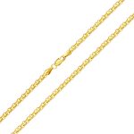 Náhrdelník zo 14 kt zlata, Biscmarck, 45 cm