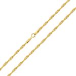 Náhrdelník zo 14k zlata, Singapur 45 cm