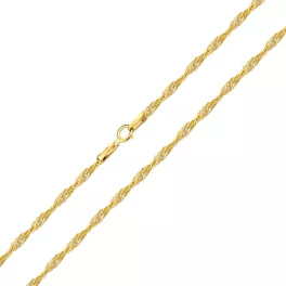 Náhrdelník zo 14k zlata, Singapur 45 cm