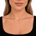 14k zlatý náhrdelník Waless, 45 cm