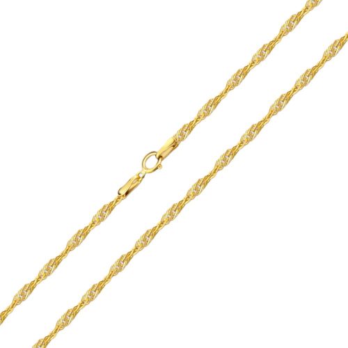 Náhrdelník zo 14k zlata, Singapur 45 cm