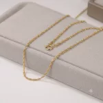14k zlatý náhrdelník Waless, 42 cm