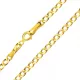 14k zlatý náhrdelník, plochý pancier 55 cm