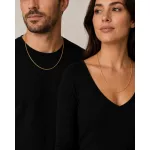 14k zlatý náhrdelník Waless, 60 cm