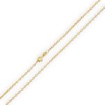 Náhrdelník zo 14k zlata, dvojfarebný Anker, 42 cm