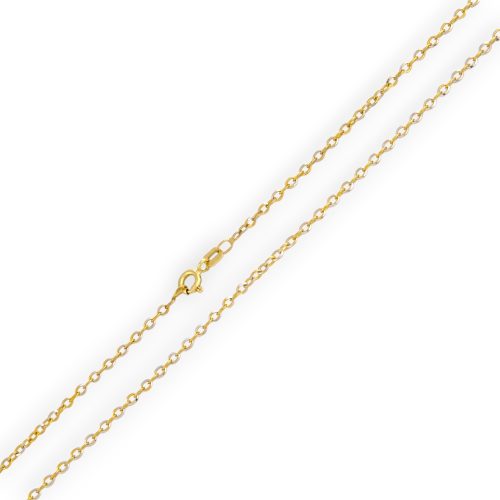 Náhrdelník zo 14k zlata, dvojfarebný Anker, 42 cm