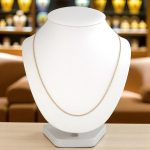 Náhrdelník zo 14k zlata, dvojfarebný Anker, 42 cm