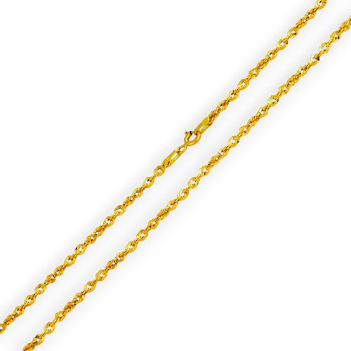 Náhrdelník zo 14 kt zlata, Biscmarck, 45 cm