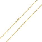 Náhrdelník zo 14 kt zlata, Anker, 45 cm