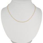 Náhrdelník zo 14 kt zlata, Anker, 45 cm