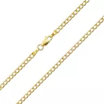 Náhrdelník zo 14k zlata, sploštená mušľa 50 cm