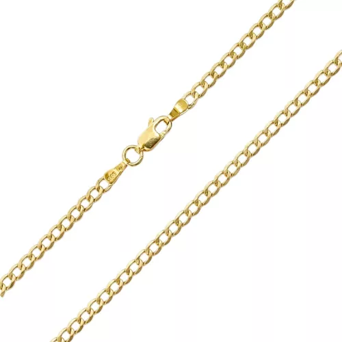 Náhrdelník zo 14k zlata, sploštená mušľa 50 cm