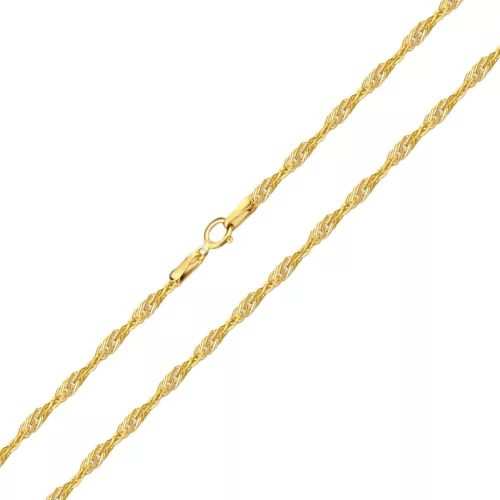 Náhrdelník zo 14k zlata, Singapur 50 cm