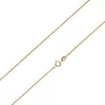 Náhrdelník zo 14k zlata, benátska kocka, 42 cm