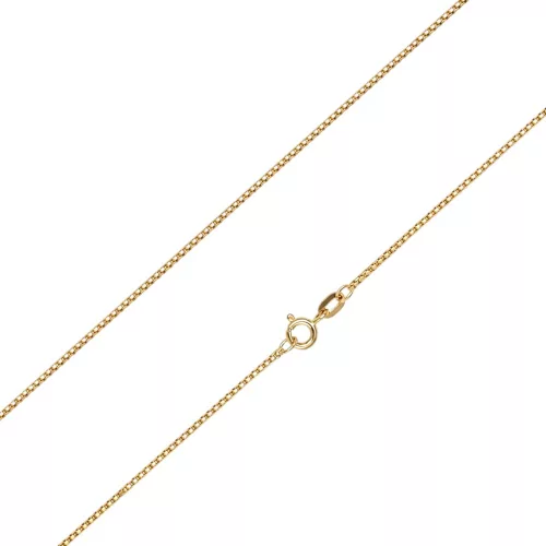 Náhrdelník zo 14k zlata, benátska kocka, 42 cm