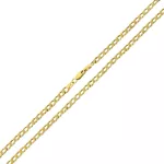 14k zlatý náhrdelník, plochý pancier 55 cm