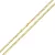 14k zlatý náhrdelník, plochý pancier 55 cm