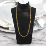 14k zlatý náhrdelník, plochý pancier 55 cm