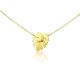 Zlatý náhrdelník 14k, s príveskom list