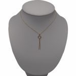 Zlatý náhrdelník so 14k štvorcovým príveskom a príveskom